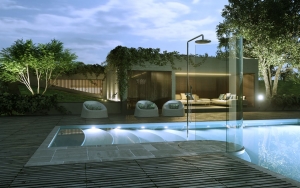 Idee esterno Doccia bordo piscina